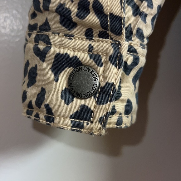 COTTON ON KIDS Leopard Print Fleece-Hooded Warm Winter Kid’s Jacket size 3-4 - Picture 4 of 7